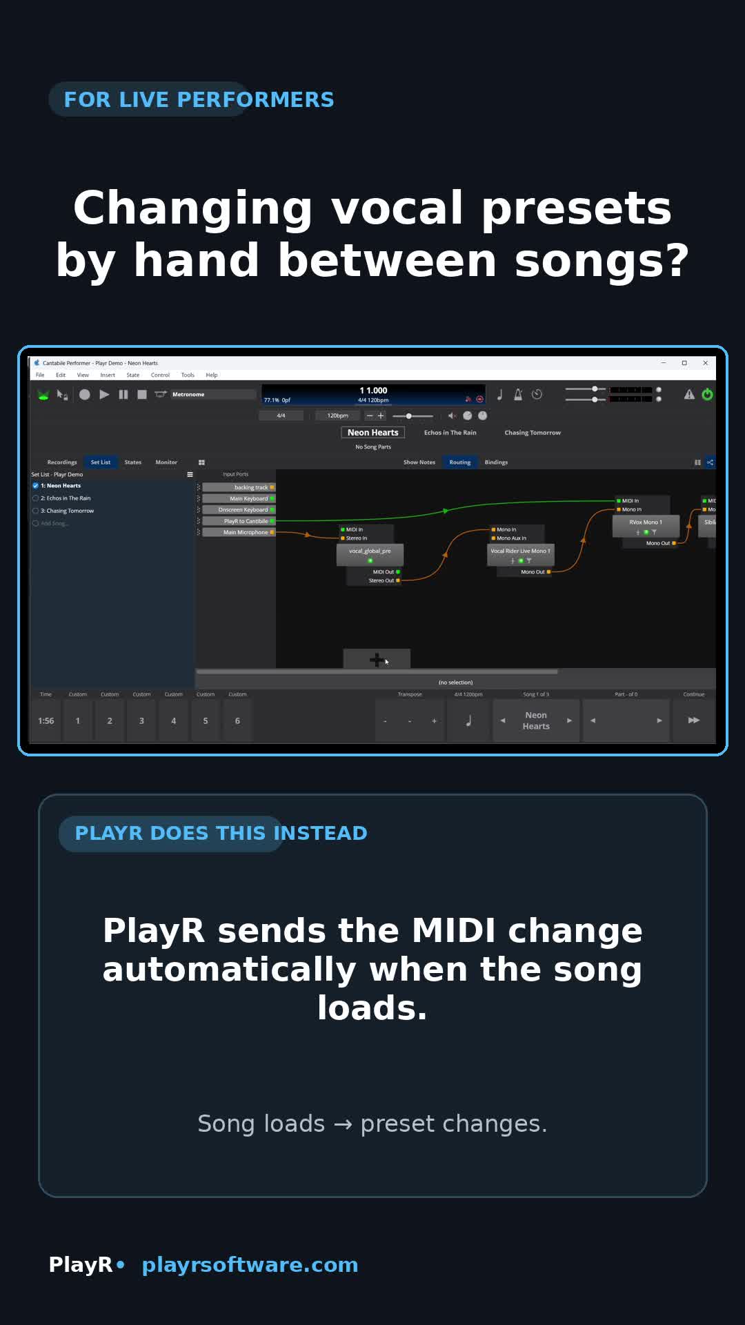 MIDI automation preview